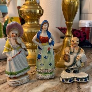 Colorful Ceramic Figurine Set